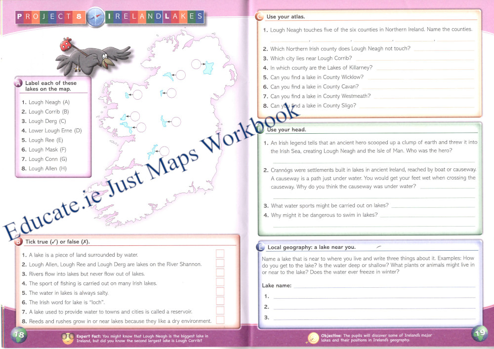 Educate.ie Just Maps Workbook